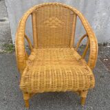 Rattan children's armchair