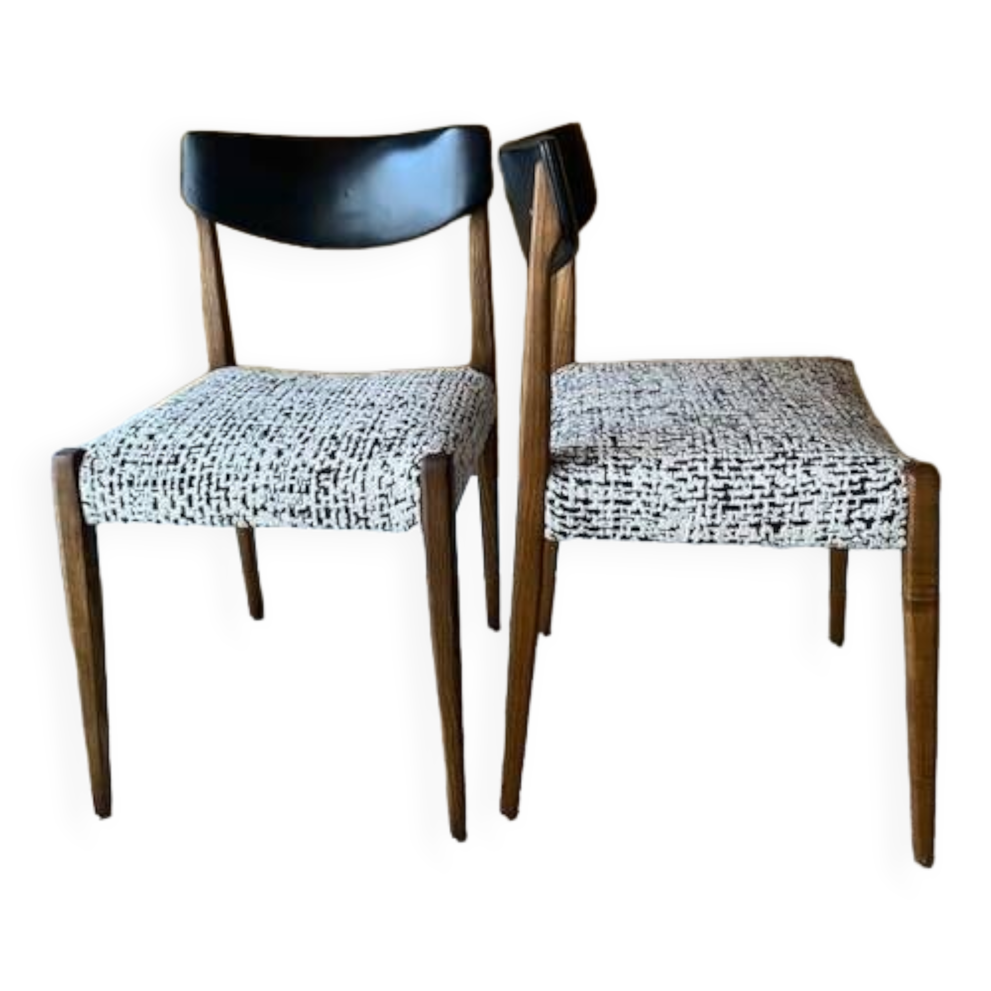Pair of vintage Scandinavian chairs 60