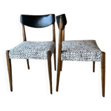 Pair of vintage Scandinavian chairs 60