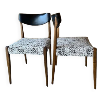 Pair of vintage Scandinavian chairs 60
