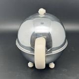 Ceramic and metal teapot with felt insulation