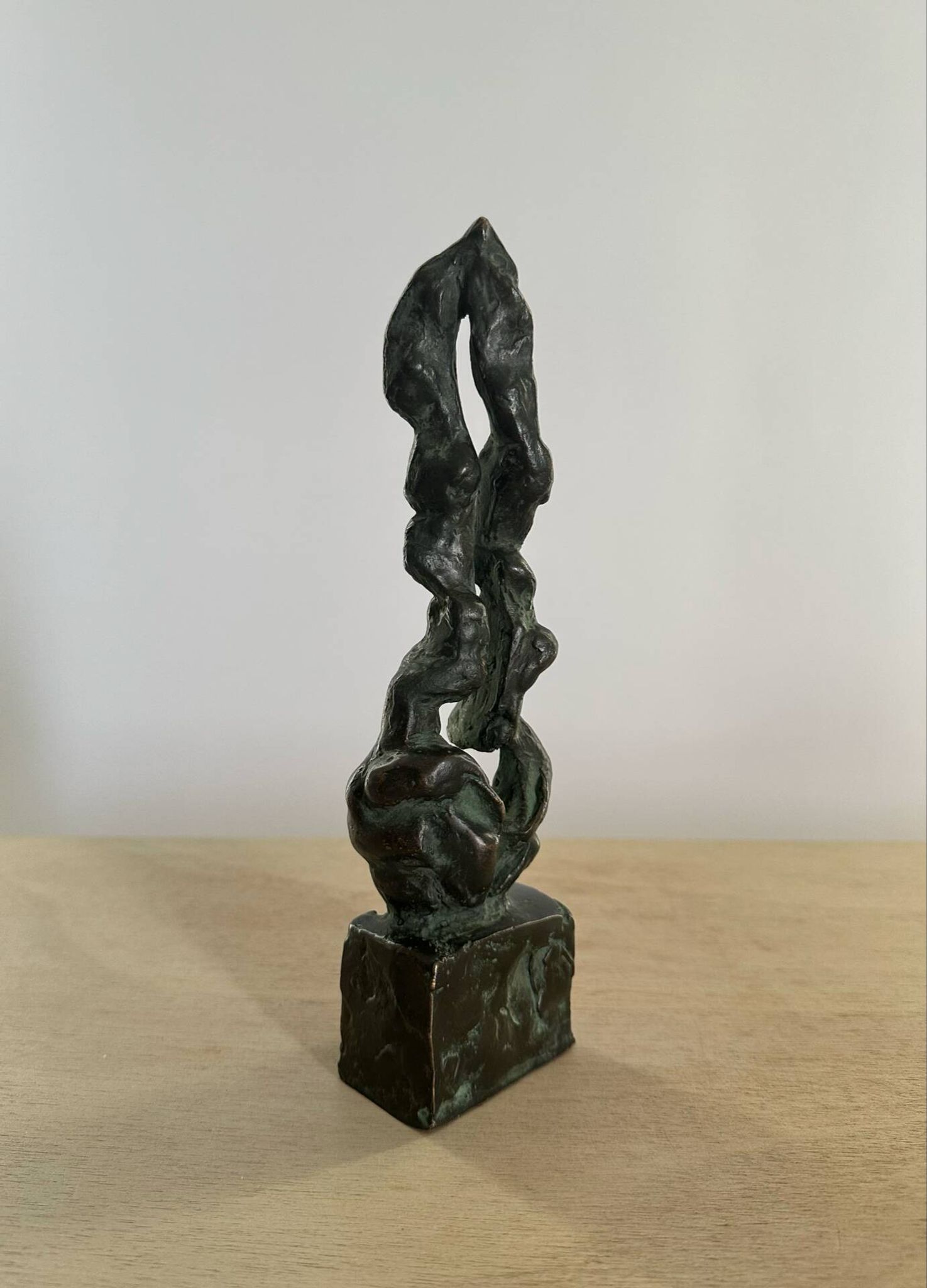 Mid-Century Bronze Abstract Sculpture