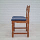 5 chairs in oak wood 1960