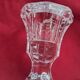 Pair of vintage glass candlesticks in clear glass