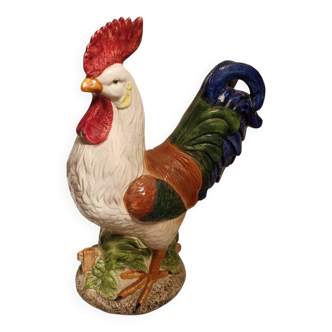 Coq en faïence Comoléra xixeme