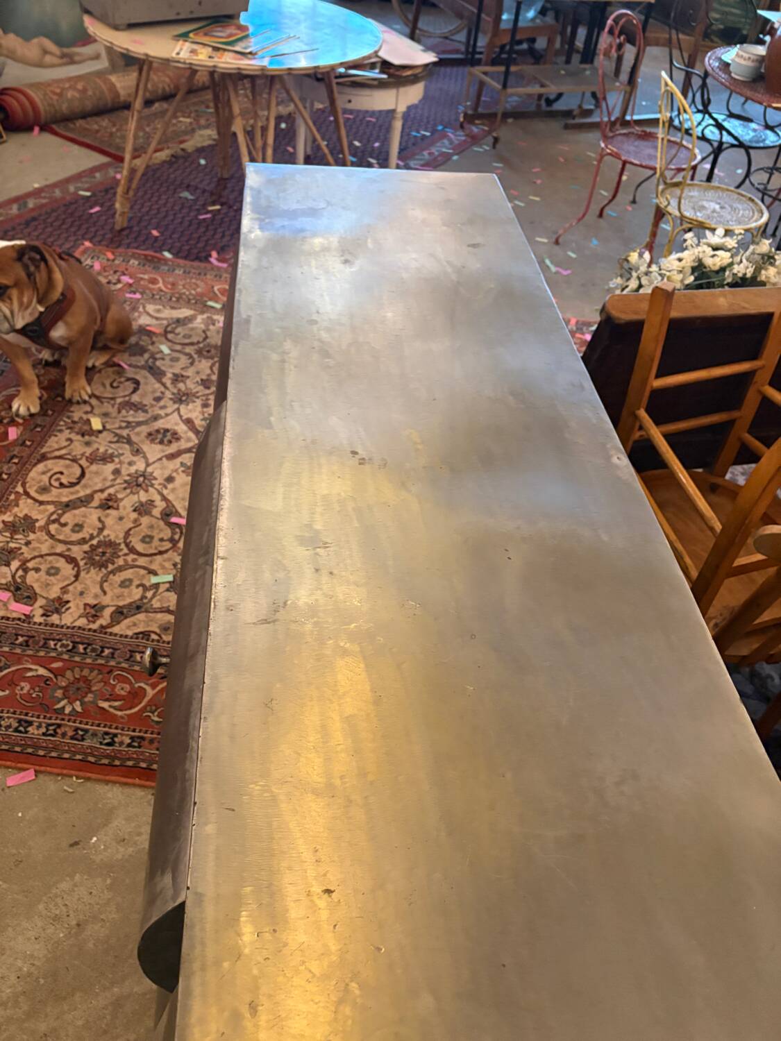 Industrial furniture in steel