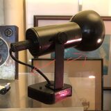 Black lacquered metal spotlight