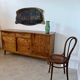 Old oak sideboard from the 1950s, vintage reconstruction period