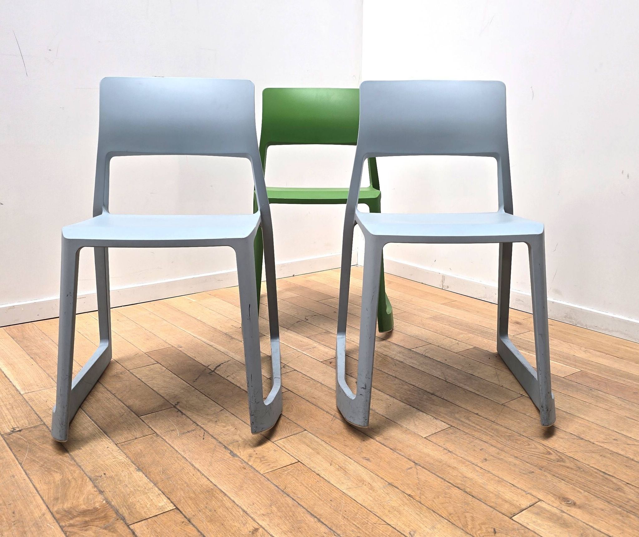Set of 3 Tip Ton chairs, Vitra