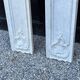 Pair of Louis XV pilasters in Carrara marble, 18th century
