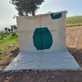 Handmade wool Berber rug 300X200 cm
