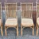 Chaises en bambou et rotin (lot de 6)