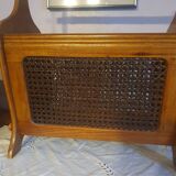 Vintage cane magazine rack