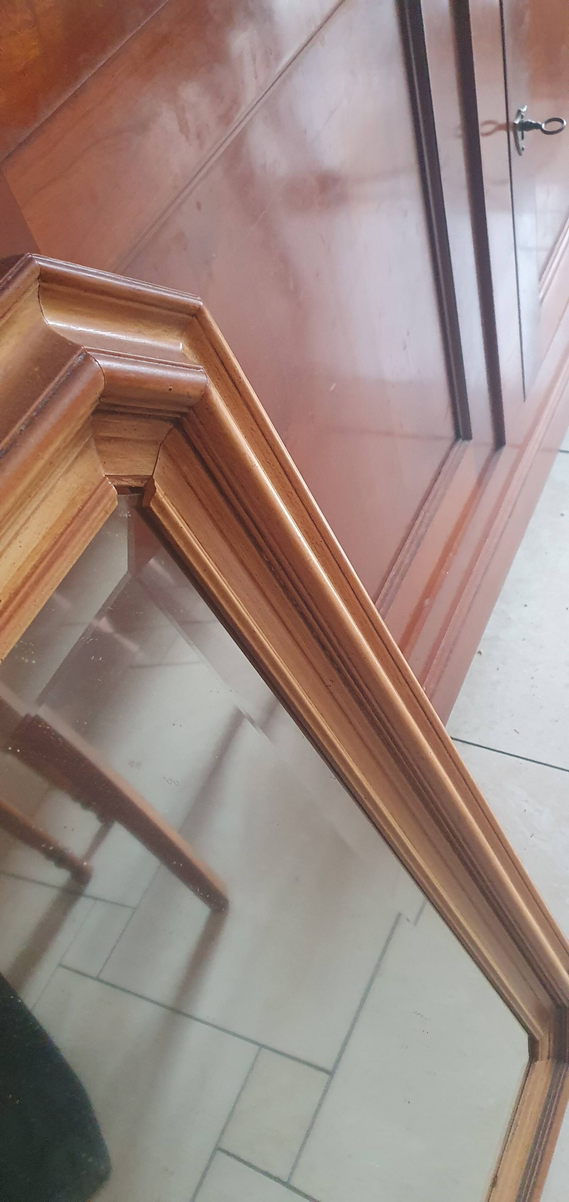 Wall mirror wooden frame 76 cm/56.5 cm