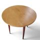Guéridon vintage moderniste à pieds effilés table d'appoint années 50
