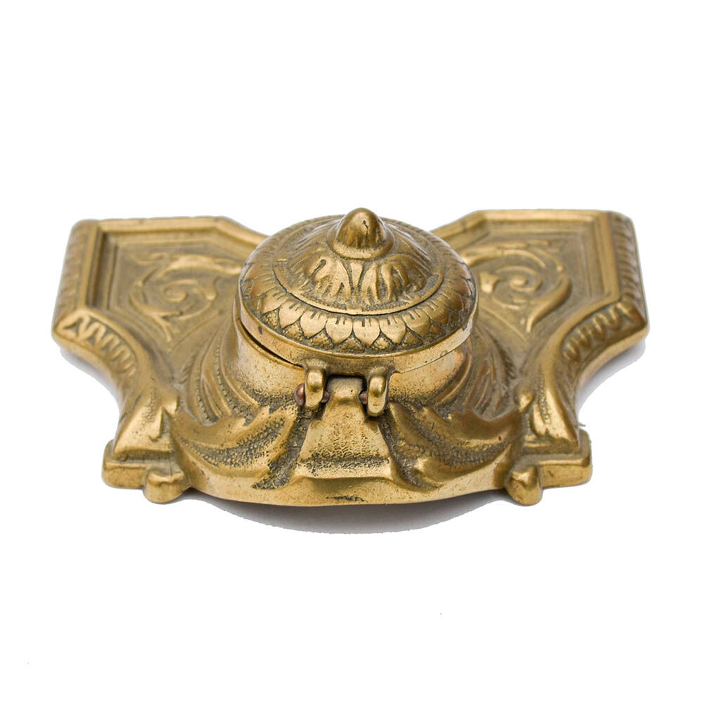 Ink Art Nouveau old vintage gilded bronze