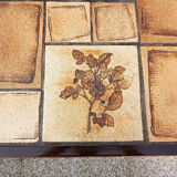 Rectangular herbarium coffee table, vintage 60s