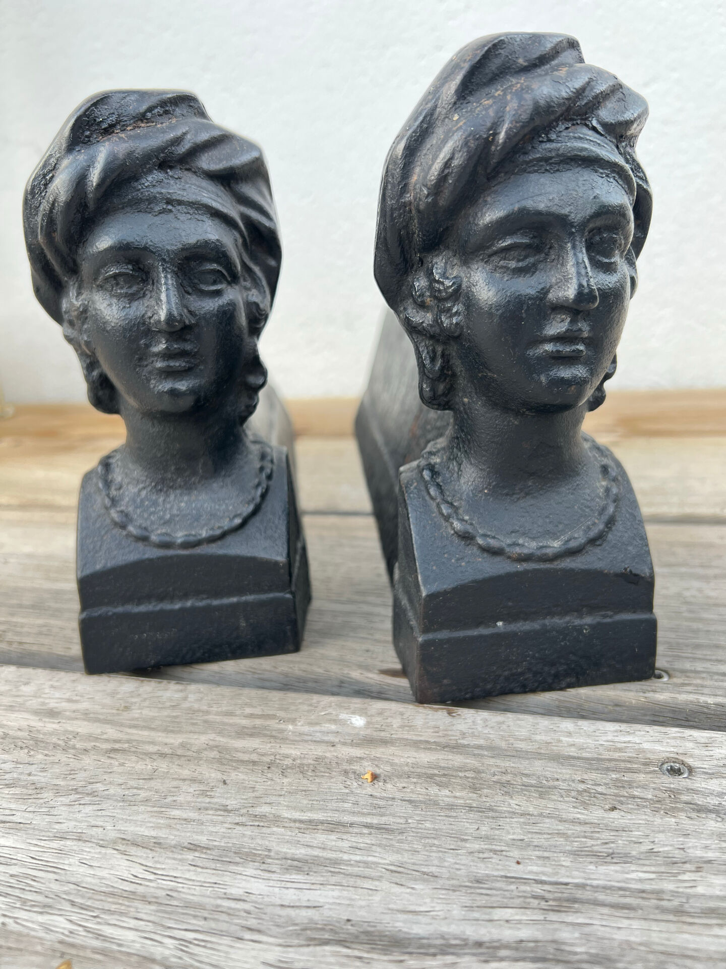 2 Antique fire dogs
