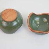 Small enamelled ceramic box empty pocket