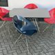 Kartell Glossy Dining Table with 4 Eros Chairs