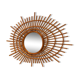 Ortive rattan mirror