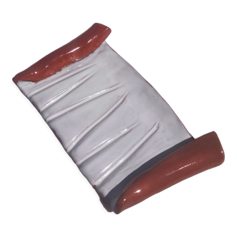 Handmade ceramic soap holder, unique piece