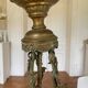 Lustre 19e siècle éléctrifié . Verre dépoli et Bronze