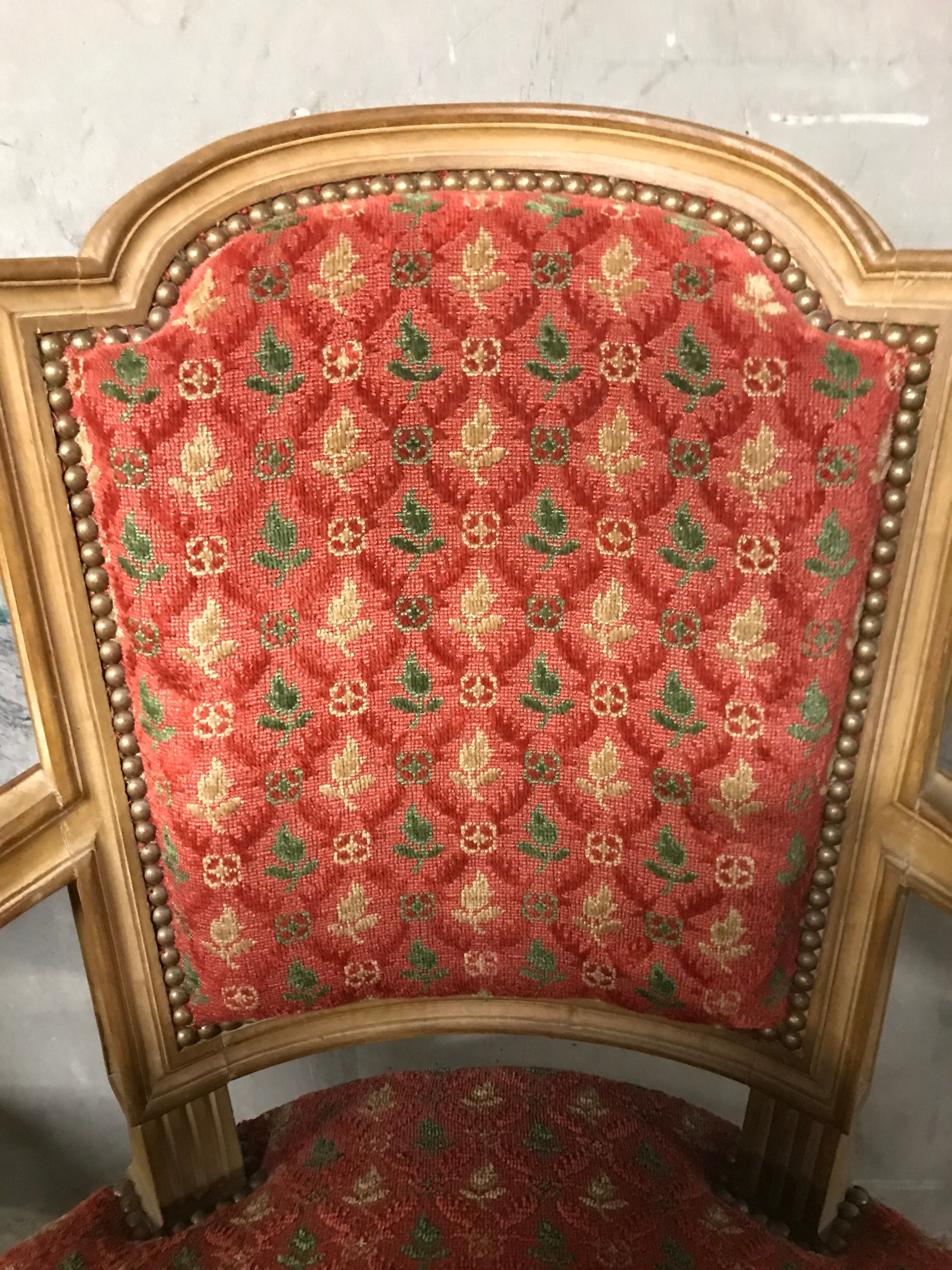 Pair of armchairs Louis XVI