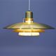 Large danish pendant in brass, 1960s