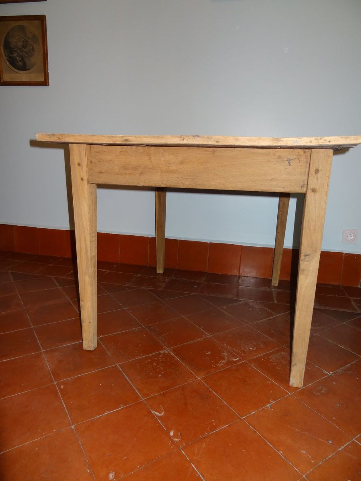 Table de ferme en bois naturel