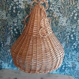 Wicker lampshade