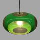 Massive Belgium Space Age UFO Lamp, Green Mid-Century Modern Lighting