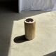 Table d'appoint en bois pétrifié, écorce blanche