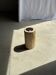 Petrified wood side table, white bark