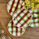 Lot de 8 assiettes plates anciennes, modèle Sousse de Digoin Sarreguemines