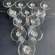 Liquor glasses (12) - art deco - cut and blown crystal