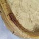 Rattan and mother-of-pearl serving tray, Capiz shell