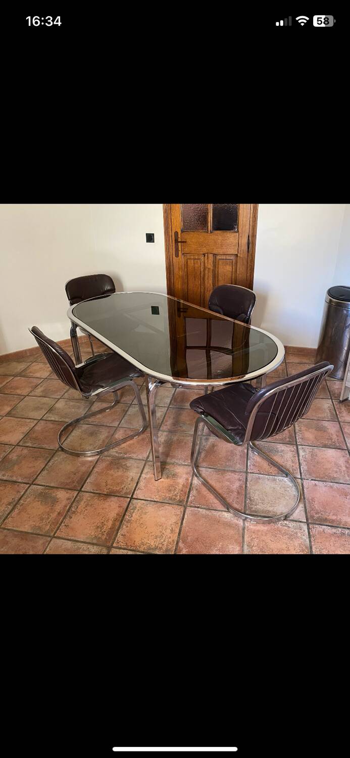 Gastone Rinaldi table. 1970. Italy. 188x88.