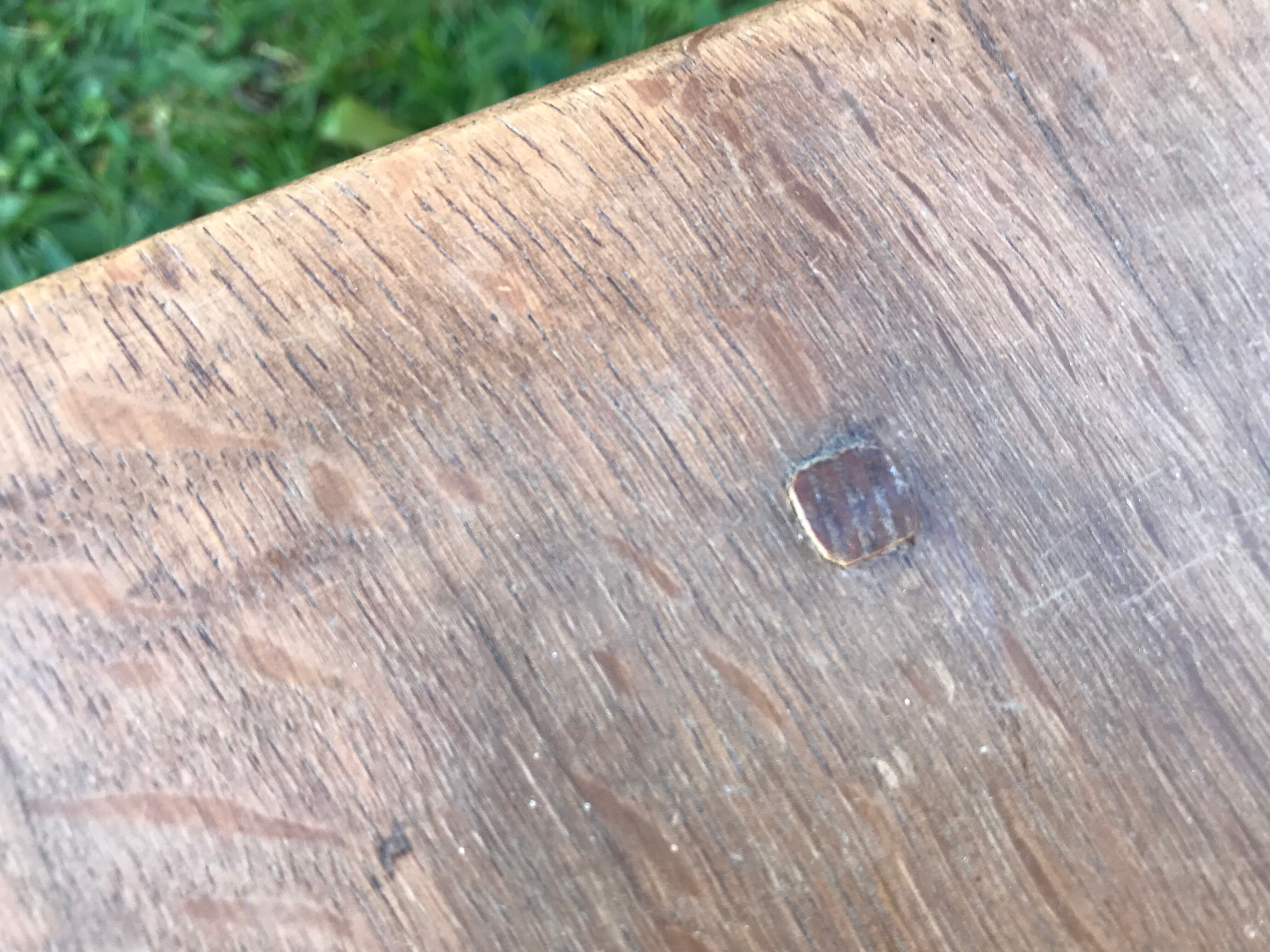 Pair of Louis XIII oak stools