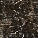 5x9 handmade  brown vintage rug 149x269cm