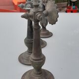 4 bronze sconces 19th