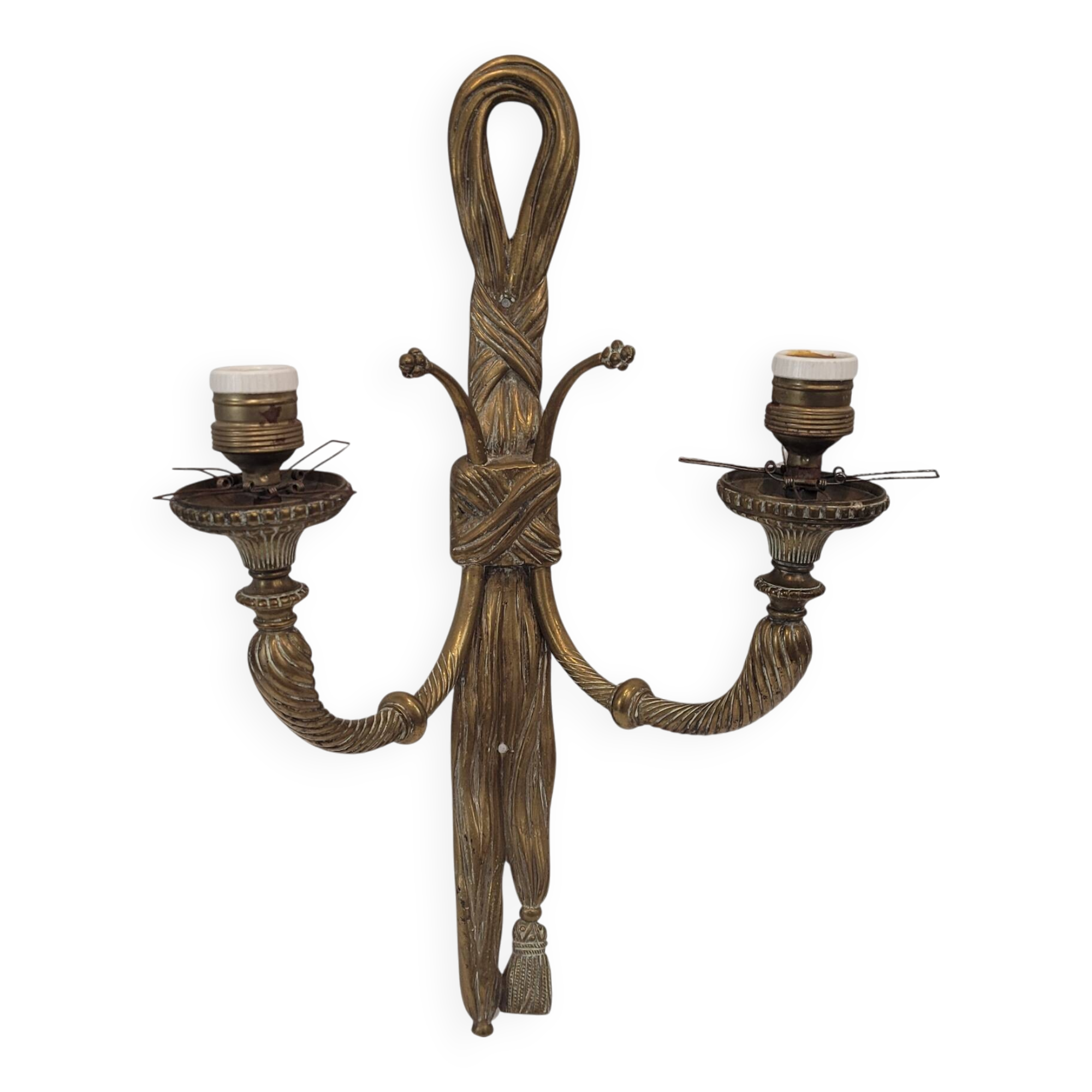Applique en bronze style Louis XVI, France vers 1900