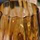 Giant glass 31 cm Empoli blown amber vintage