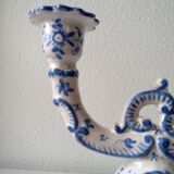 Ceramic chandelier hand-painted with signature