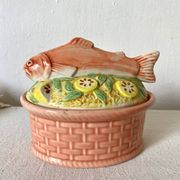 Salmon terrine with slip of Portugal