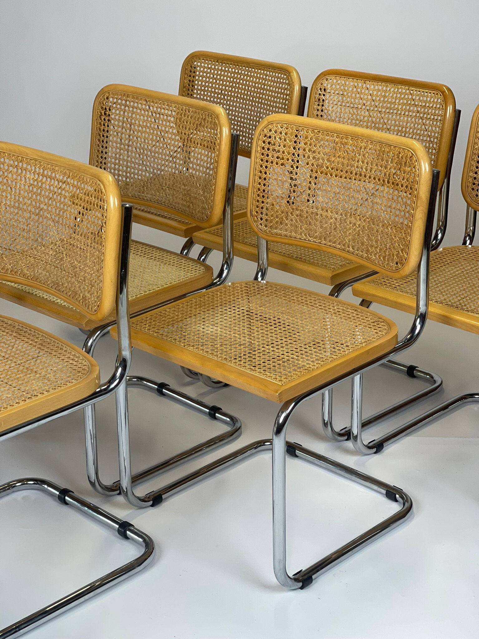 Set of 6 Marcel Breuer B32 model chairs