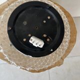 Diamond-point ceiling light in molded glass