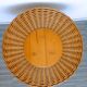 Tripod table, rattan and light wood side table