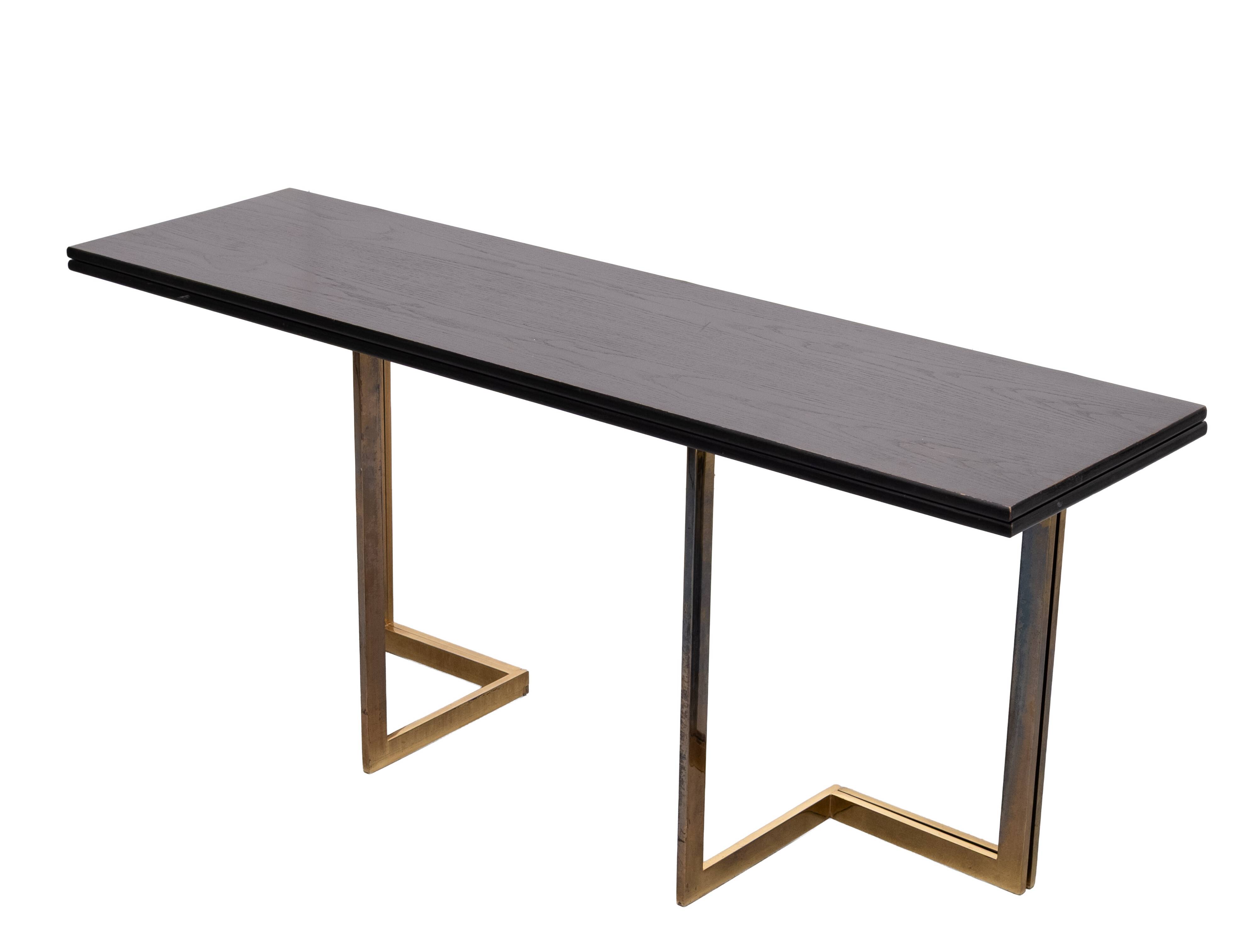Modular folding out console table, 1970 Italy