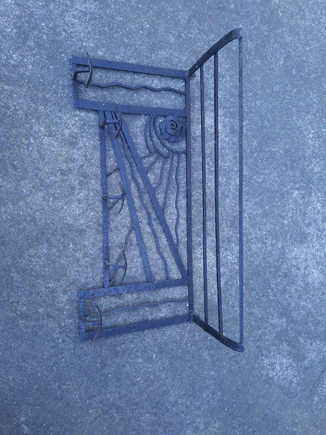 Art Deco wall coat rack